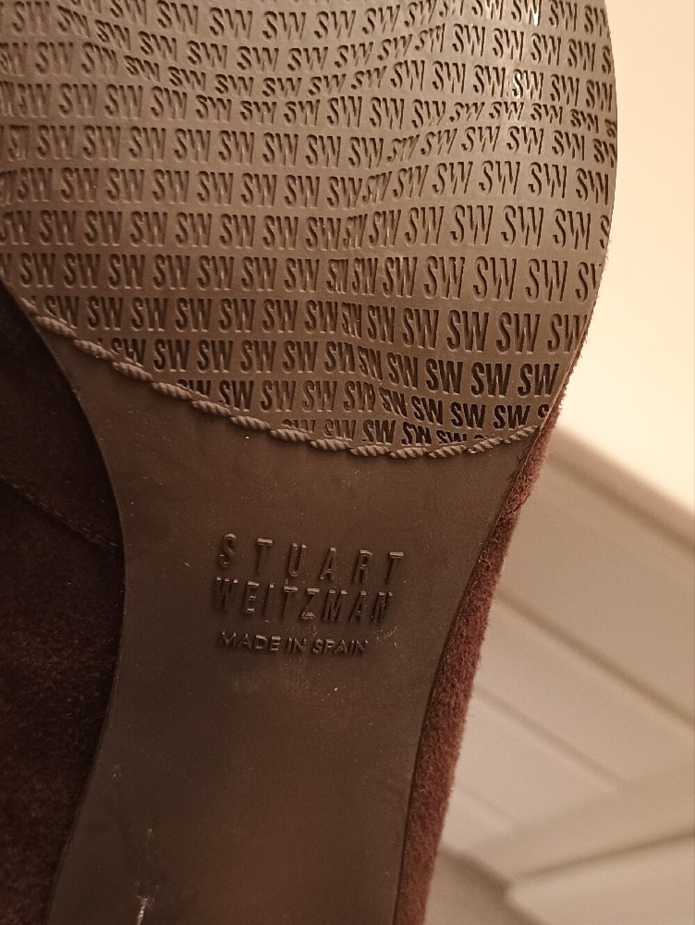 Stuart Weitzman Rich Chocolate Brown Suede Tall Boots GORGEOUS - Picture 9 of 16